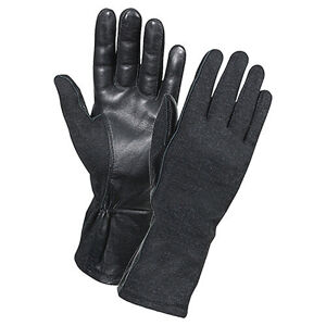 Letecké rukavice GI Flame & Heat Resistant Rothco® (Farba: Čierna, Veľkosť: L)