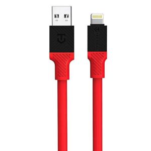 Kábel Fat Man Cable Tactical®, USB-A/Lightning – Červená (Farba: Červená)