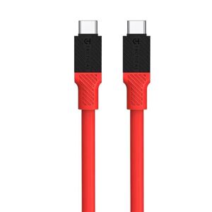 Kábel Fat Man Cable Tactical®, USB-C/USB-C – Červená (Farba: Červená)