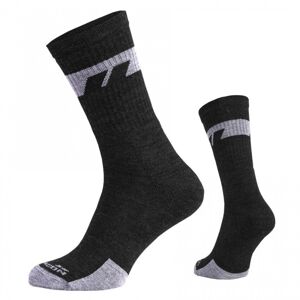 Ponožky Alpine Merino Medium Pentagon® – Čierna (Farba: Čierna, Veľkosť: 45-47)
