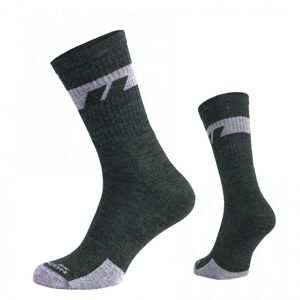 Ponožky Alpine Merino Medium Pentagon® – Olive Green  (Farba: Olive Green , Veľkosť: 45-47)
