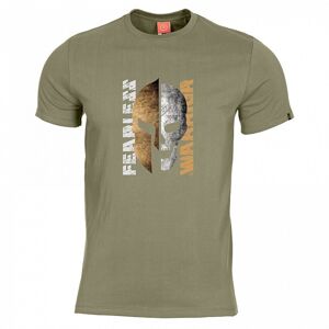Pánske tričko Fearless Warrior Pentagon® – Olive Green  (Farba: Olive Green , Veľkosť: XXL)
