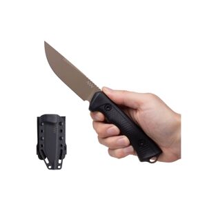 Nôž s pevnou čepeľou P200 ANV® – Piesková čepeľ - Cerakote, Čierna (Farba: Čierna, Varianta: Piesková čepeľ - Cerakote)