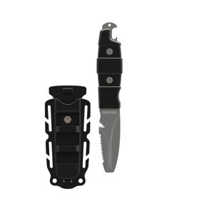 Nôž s pevnou čepeľou Akua River Gear Aid® – Sivá čepeľ, Čierna (Farba: Čierna, Varianta: Sivá čepeľ)
